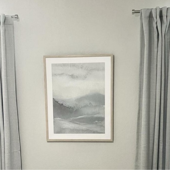 Ocean abstrac frame Wall poster print blue - Picture 4 of 8